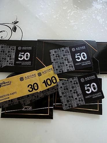 adore libre: 280 azn deyerinde hediyye kartlarıdır. 250 azn verilir. ADORE — 1