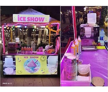 masa kafe: Tailand dondurma aparatı və avadanlıqlar şəkildə görünən hərşey 4500 — 1