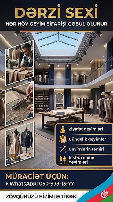 Paltar tikişi: Dərzi sexi – toplu halda hər növ geyim sifarişi qəbul olunur — 1