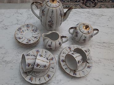 sud separatoru: Çay dəsti, rəng - Ağ, Farfor, 6 nəfərlik — 5