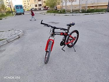 velosiped 16: Qatlanan dağ velosipedi – Adidas Qırmızı qara rəng - Çərçivə — 3