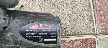 mermer kafel: EPA brendindən mərmər kəsən. Bu alət 220-240V, 50/60Hz, 1400W gücə — 2