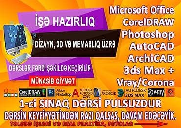 🖥️ Dizayn, ofis, memarlıq üzrə işə hazırlıq. 📌 Evdən, işdən və ya