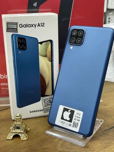 a12 samsung ikinci el: Samsung Galaxy A12, 32 GB, rəng - Mavi, Barmaq izi — 1