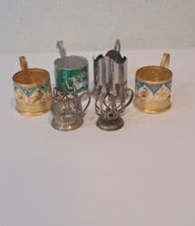 qızıl şəkilləri: Başlıq: Подстаканники Təsvir: Klassik çay stəkanı üçün — 1