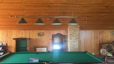 купить стол для бильярда: Bilard masa komplekti - Klassik dizaynlı, tünd qəhvəyi ağac karkaslı — 3