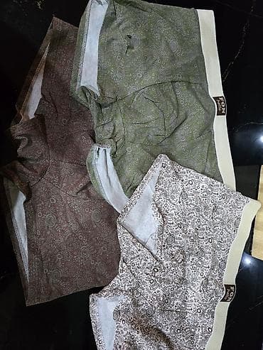 lasin şortik: Məhsul: Geyim dəsti – qadın rahat braletləri + kişilər üçün boksçu — 5