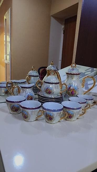 Çay dəsti, Farfor