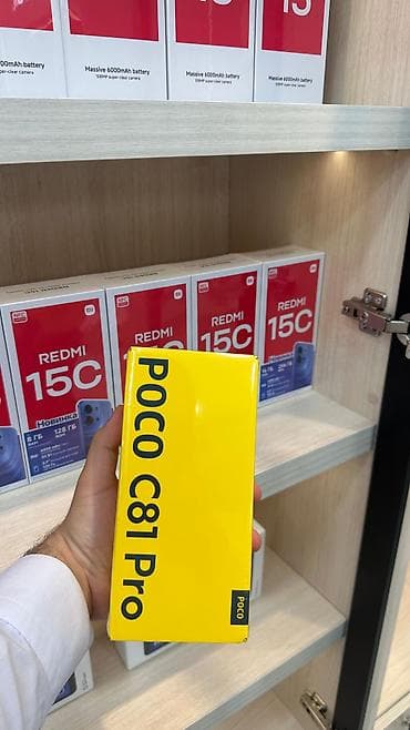 pro 5: Poco C85, 128 GB, rəng - Qara, Barmaq izi — 1