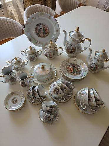 çay servizi: Çay dəsti, Farfor, Madonna, 6 nəfərlik, Almaniya — 4