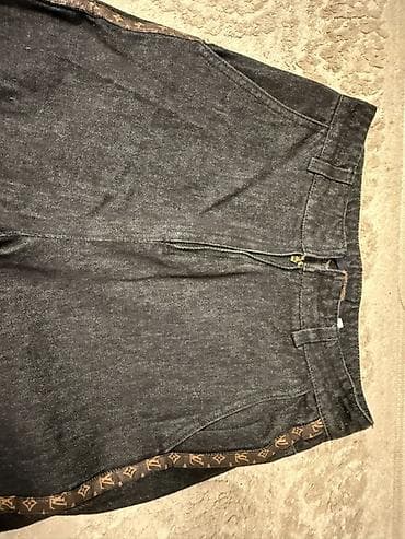 kastum şalvar: Qadın şalvarları dəsti - Model 1: Zeytun-yaşıl rəngdə geniş balaqlı — 6