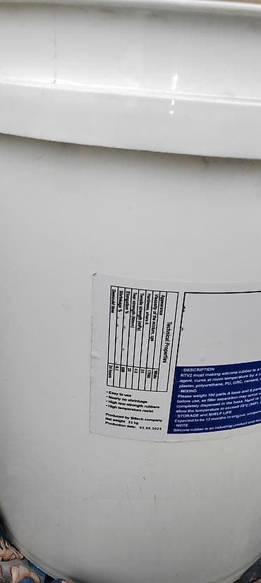 ağ sement: Məhsul: Siltech RTV-2 S20 maye silikon rezin (kif hazırlanması üçün) — 1