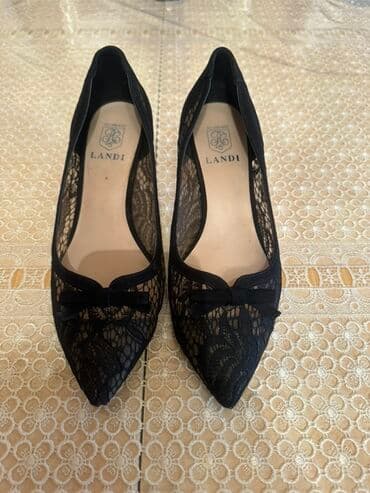 домашние женские тапочки балетки: Балетки, Размер: 38, цвет - Черный, Б/у — 1