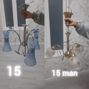 Çılçıraq, 3 lampa, Metal