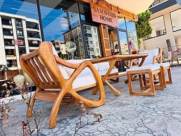 Bağ və terras üçün taxta mebel dəsti - Material: təbii ağac lalafo.az -da Bağ və terras üçün taxta mebel dəsti - Material: təbii ağac