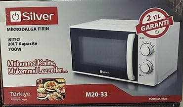 efba soba: Mikrodalğalı soba Silver, Ayrıca dayanan, Mikrodalğalar ilə, rəng - Boz, Yeni — 3
