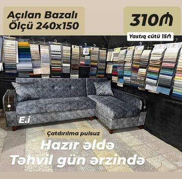 kunc divan modelleri 2020: Künc divan, Açılan, Bazalı, Parça, Şəhərdaxili pulsuz çatdırılma — 3