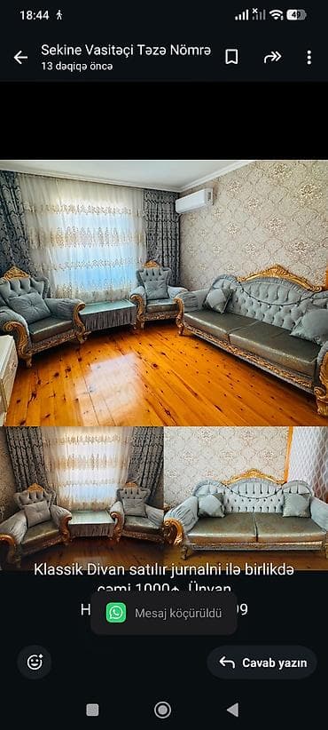 Klassik Divan satılır jurnalni ilə birlikdə cəmi 1000₼. Ünvan — 1
