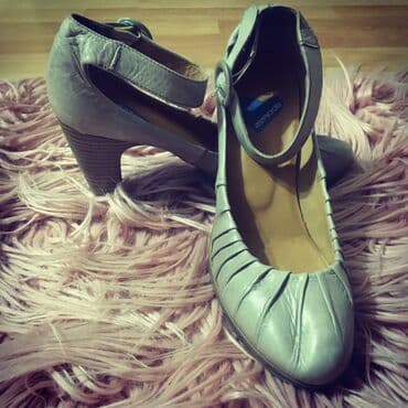 женские толстовки на молниями: Туфли, Размер: 36, цвет - Серый, Б/у — 1