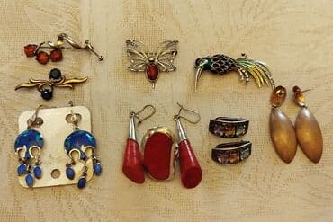 Kolleksiya bəzək əşyaları seti. QUMUŞ!!! - Gümüş rəngli metal əsaslı