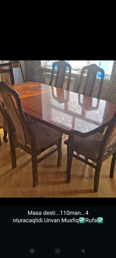 quru suddən sud hazırlanması: Qonaq otağı üçün, 4 stul — 1