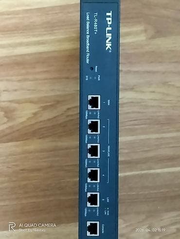 ram yaddaş: TP-Link TL-R480T+ Load Balance Broadband Router - 5 ədəd RJ45 port — 4