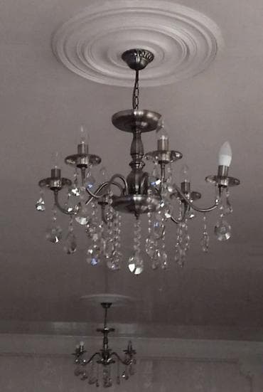 çiraq: Çılçıraq, 6 lampa, Metal — 1