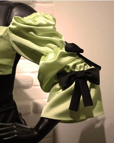 мери детокс чай отзывы: Şık mini gecə paltarı - Rəng: qara və açıq yaşıl kombinasiyası - — 3