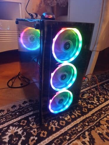 kompüter keysi: 69 azn Keys mini atx 4 fanli isiqli keys muxtelif iwiqlarda yanir — 1