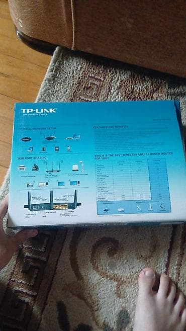 modem adsl wifi: TP-Link TD-W8970B – 300Mbps Wireless N Gigabit ADSL2+ Modem Router — 2