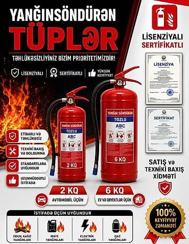 Şirkətimiz tərəfindən yanğın söndürən balonların satışı və dolumu
