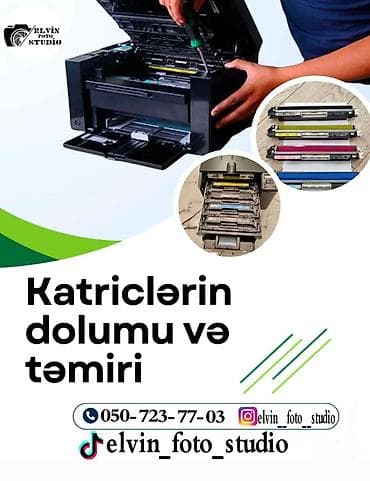 printee: Printerlerin Təmiri Katriclerin Doldurulması Ünvanda ve Yerinde Xidmət — 1