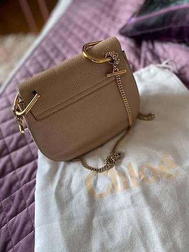 orginal canta: Chloé “Drew” model çiyin çantası ORIGINAL - Rəng: bej/nüdz ton - — 3