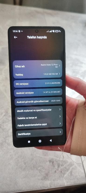 redmi note 12 pro qiyməti: Redmi Note 12 Pro+, 256 GB, rəng - Qara — 3