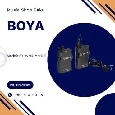 bluetooth mikrafon: Boya mikrofonu Model: BY-WM4 Mark ii 🚚Çatdırılma xidməti mövcuddur — 1