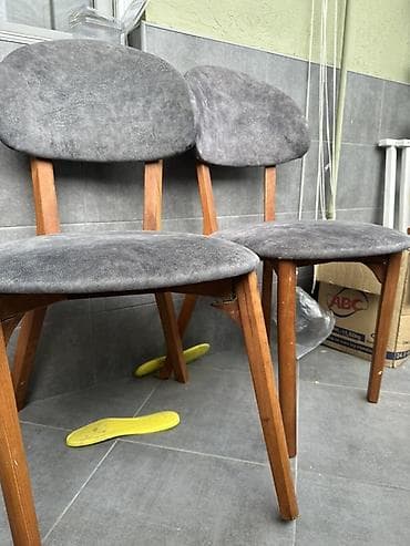 Mətbəx üçün, Qatlanmayan, rəng - Boz Stul