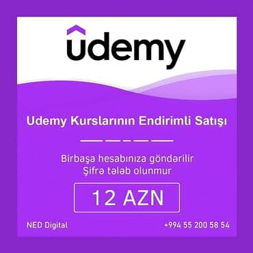 🔰Udemy kurslarını çox Ucuz qiymətə rəsmi qaydada istər yeni hesaba