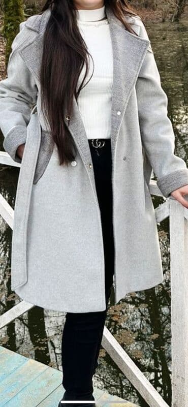 kəsilmiş əl şəkilləri: Palto, M, L, rəng - Boz — 1