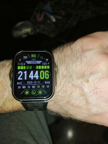 ekran şekilleri: Smart saat, Smart, Sensor ekran, rəng - Qara — 3