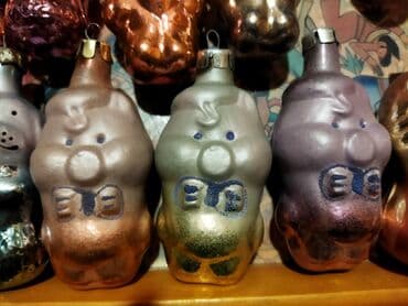 islenmis zontikler: Стеклянные елочные игрушки 2м — 2