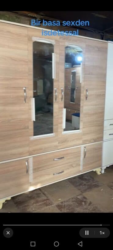 usaq otagi ucun dolab: Yeni, Açılan, 4 qapılı Düz dolab, Qarderob, paltar dolabı — 2