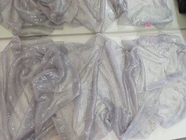 женские красные шарфы: Gümüşü parıltılı şifon şərf - Brend: Pank Accessories (etiket — 5