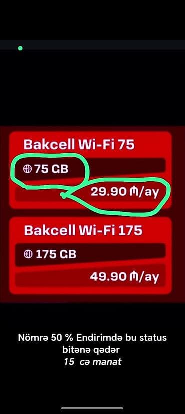 Xidmət: Mobil operator paketləri və nömrə köçürmə üzrə təkliflər -
