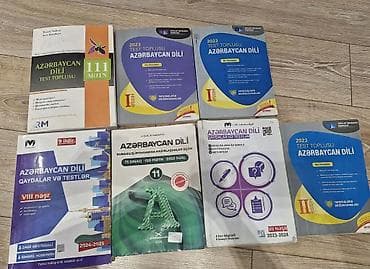 Kitablar və jurnallar: 👉 Ədəbiyyat + Riyaziyyat+Azərbaycan dili + İngilis dili kitabları — 10