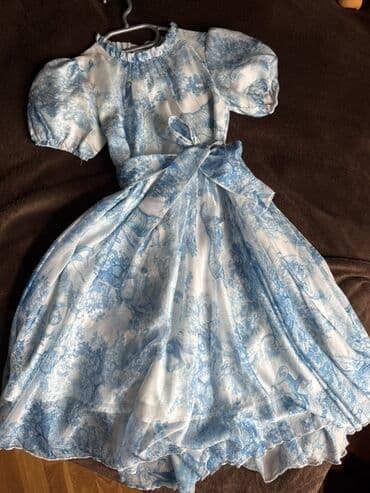 Школьная форма: Детское платье, Праздничное, 10 - 12 лет — 1