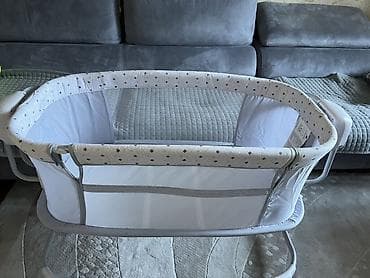 korpə beşiyi: Oğlan və qız üçün, İşlənmiş, Dördbucaq, Beşik, Dəstsiz, Matras ilə, Yellənmə mexanizm ilə — 3