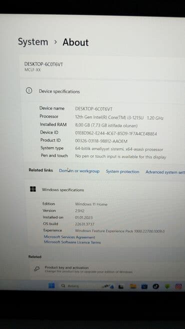 Настольные ПК и рабочие станции: HUAWEI noutbuk - Model: Huawei (MateBook seriyası görünüşlü, mavi-kül — 3