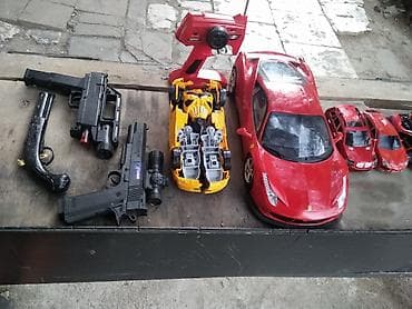 oyun tapancaları: Uşaq oyuncaqları dəsti - Böyük ölçülü qırmızı idman avtomobili (RC — 2