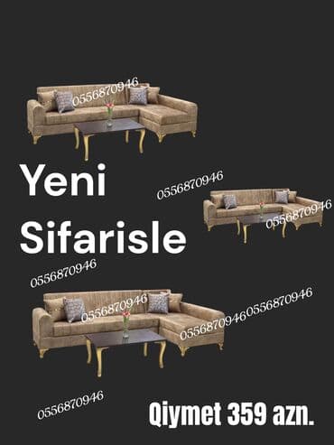 мебель для гостиной: Künc divan, Qonaq otağı üçün, Parça, Bazalı, Açılan, Kitab — 13