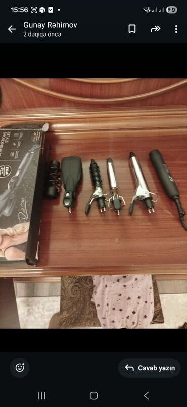 Elektrikli qızdırıcılar və radiatorlar: Çoxfunksiyalı saç formalaşdırma seti - 1 ədəd əsas elektrikli tutacaq — 2